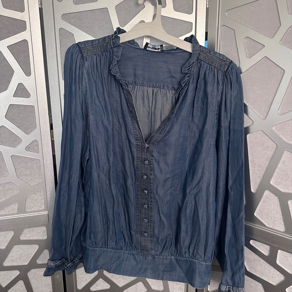 Karl Lagerfeld long sleeve jean top